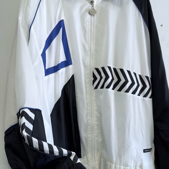 Vintage Members Only Colorblock Geometric Windbreaker Jacket Size Large - Picture 4 of 11